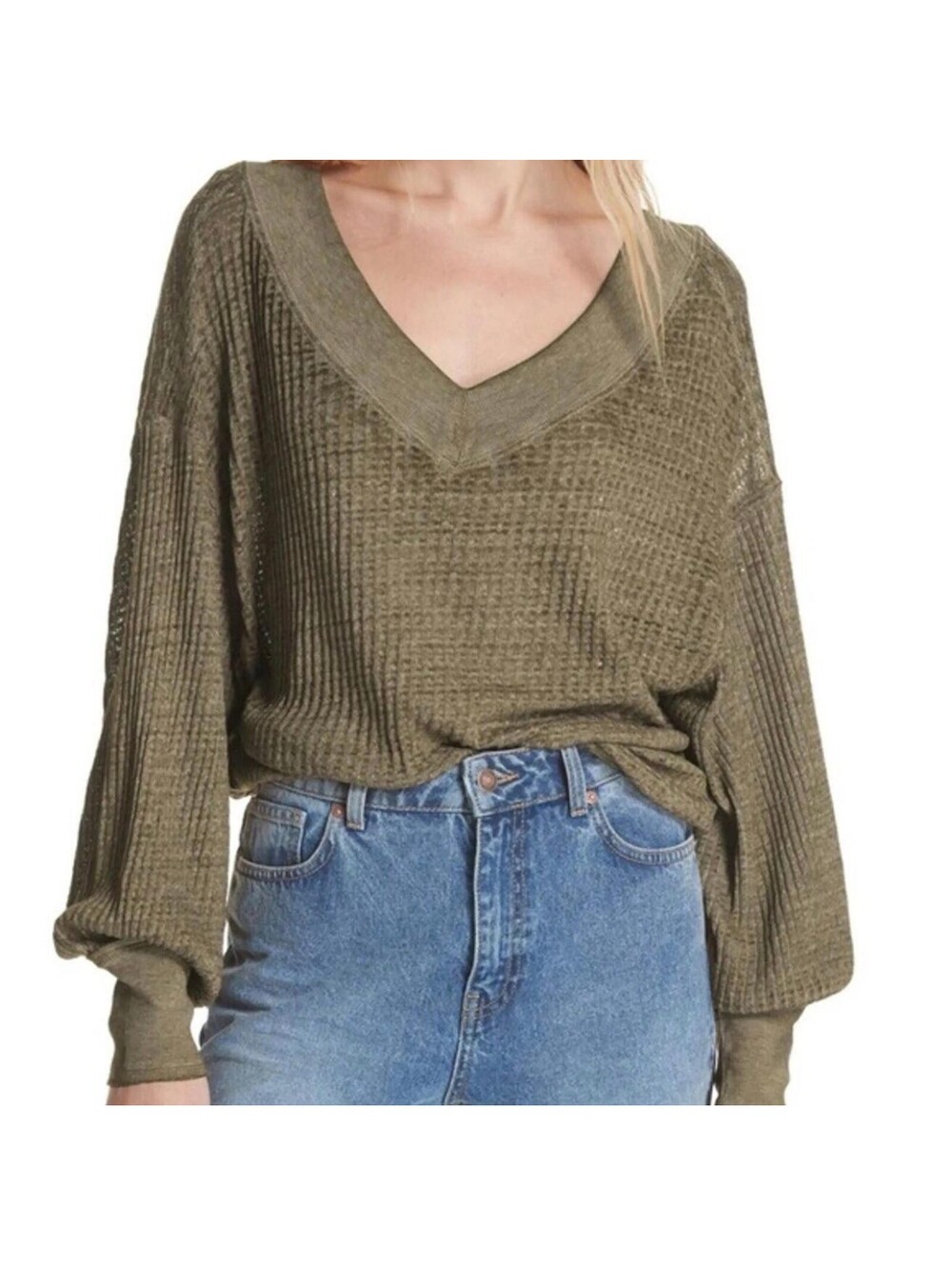 Free People Boho Flowy Gorpcore Slouchy South Side Lightweight Thermal small